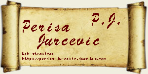 Periša Jurčević vizit kartica